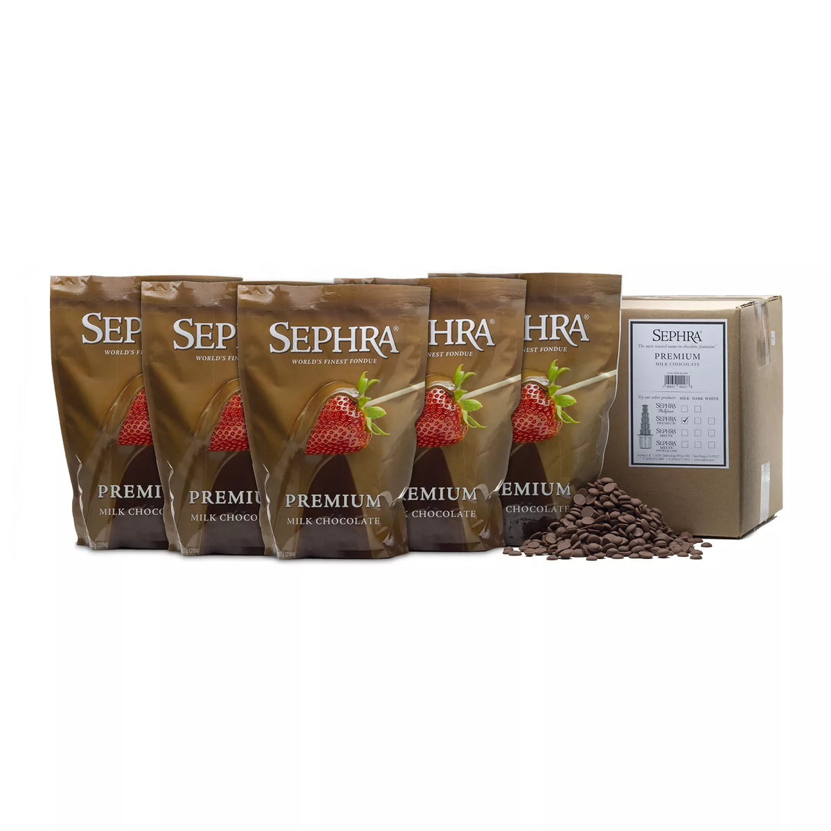 Sephra Premium Fondue Milk Chocolate MultiPack Box, 1 ea