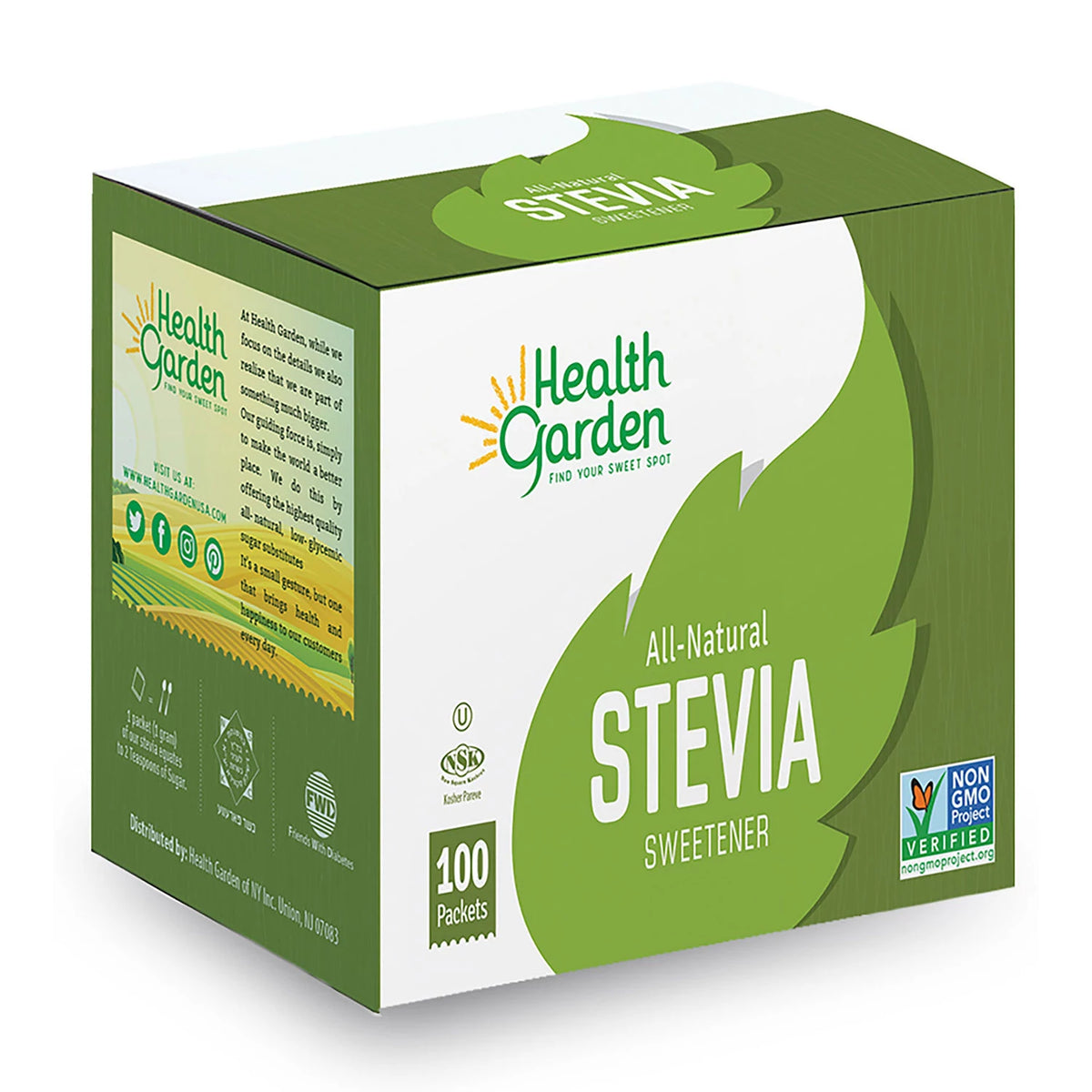 Health Garden Stevia Sweetener, 100 ea