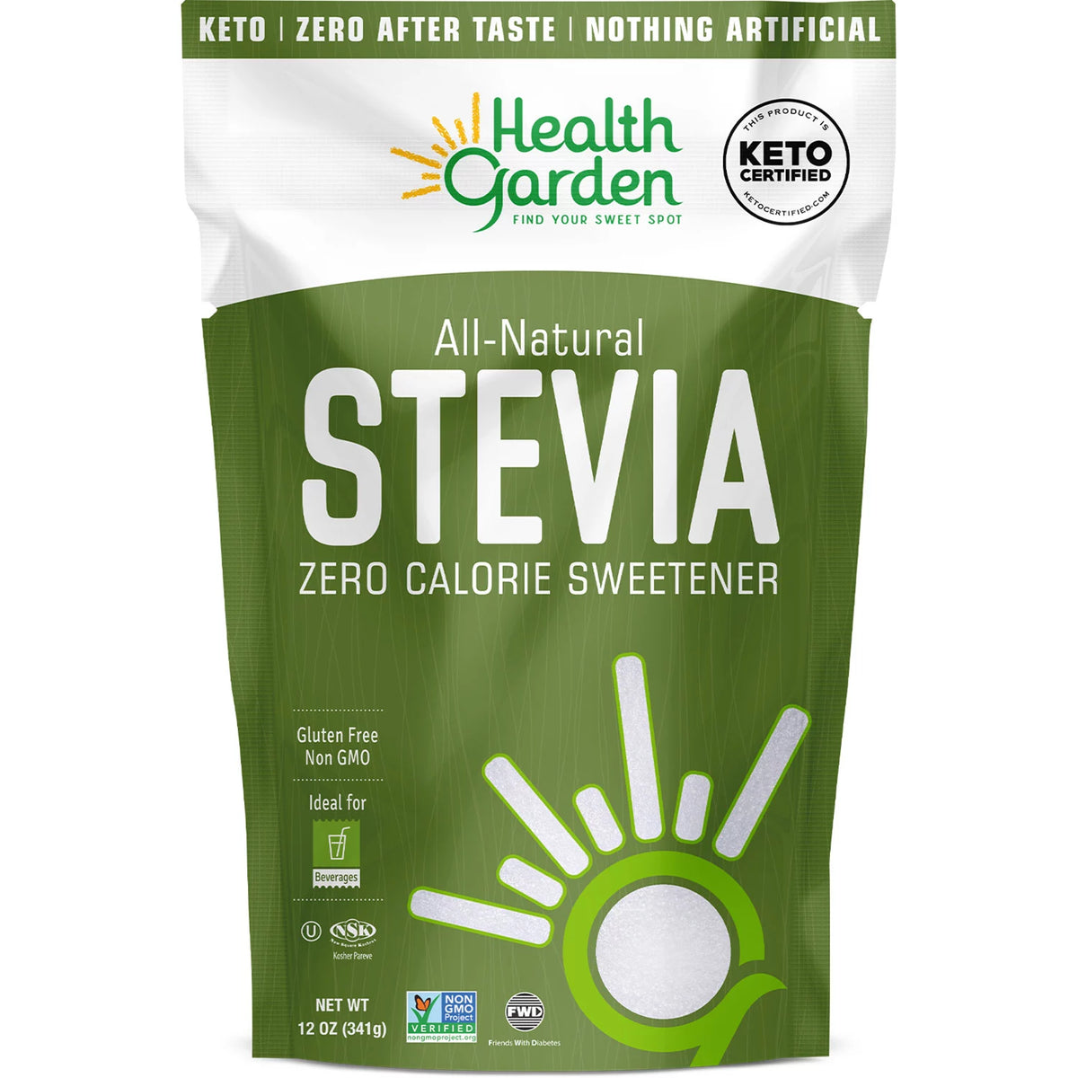 Health Garden All Natural Stevia, 12 oz