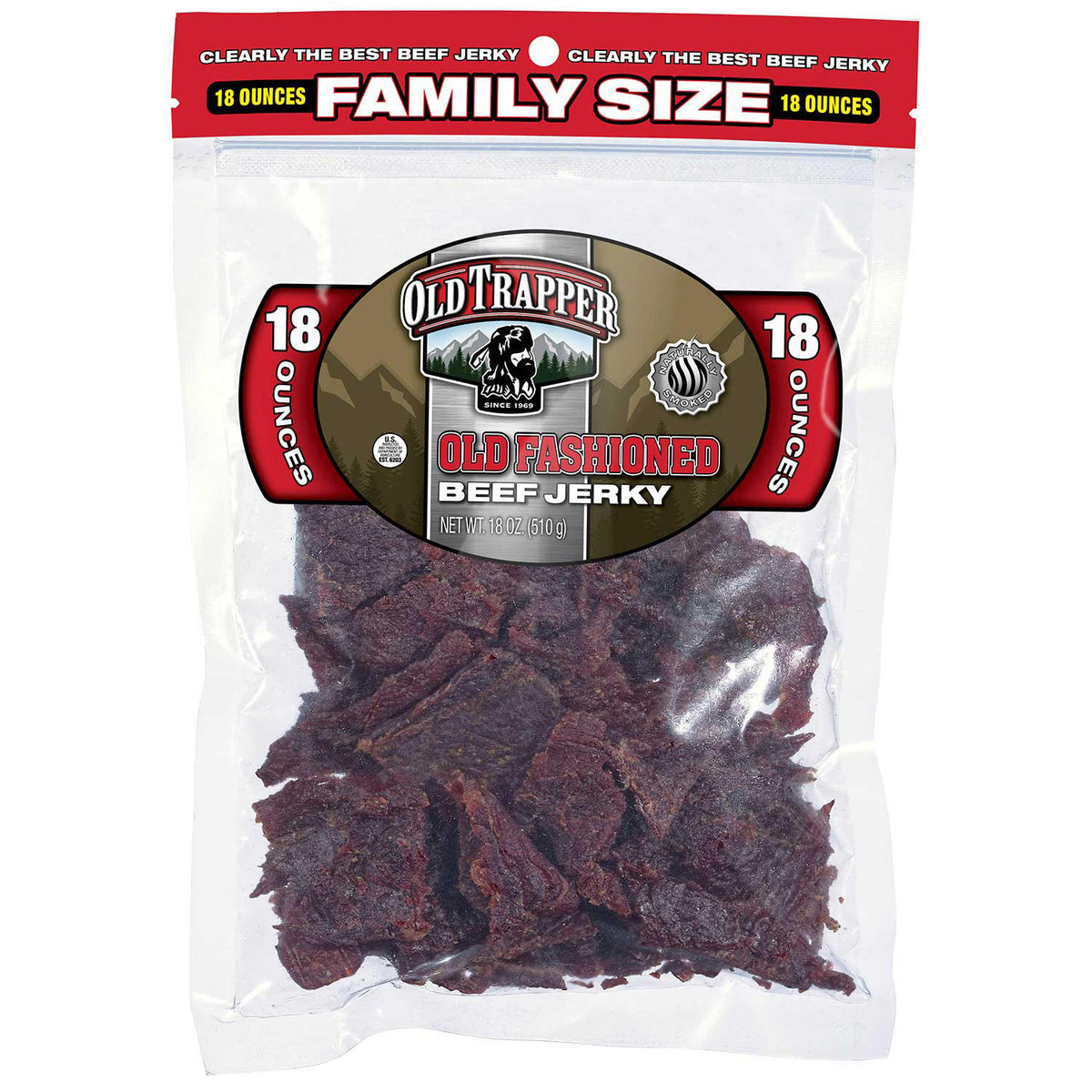 Old Trapper Old Fashioned Beef Jerky, 18 oz
