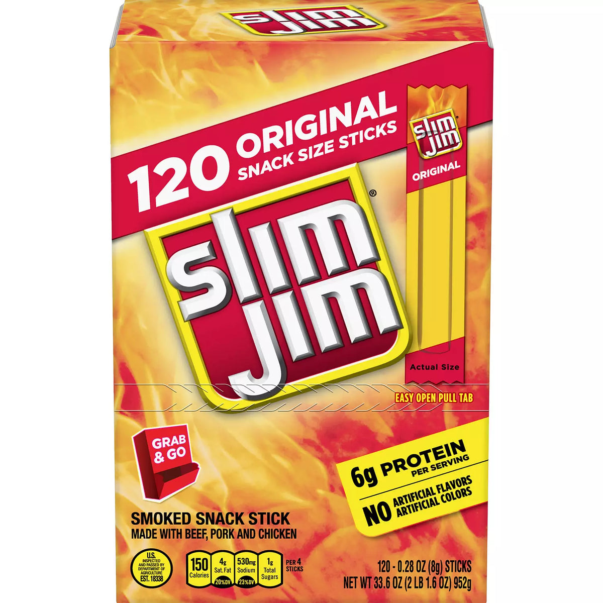 Slim Jim Original, 120 ea