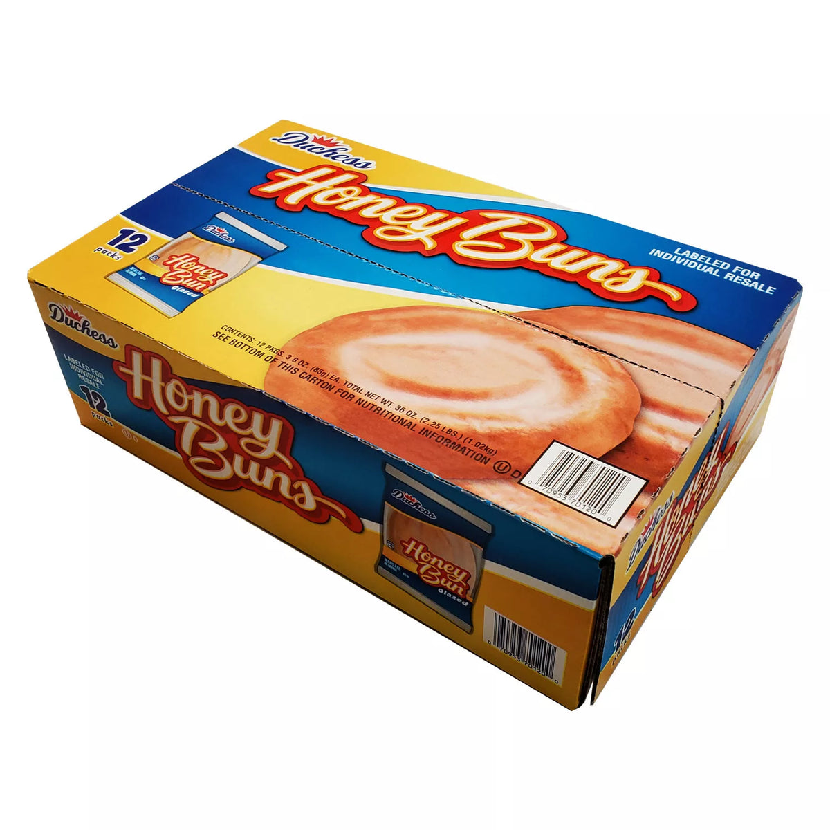 Duchess Honey Buns Pack, 12 ea