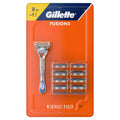 Gillette Fusion5 Men's Razor Handle + 9 Blade Refills, 1 ea