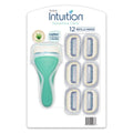 Schick Intuition Sensitive Care Razor Handle With 12 Cartridges, 1 ea