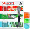 Pursonic Gel Face Mask Pack, Anti-Aging + Moisturizing + Pore Refining, 3 ea