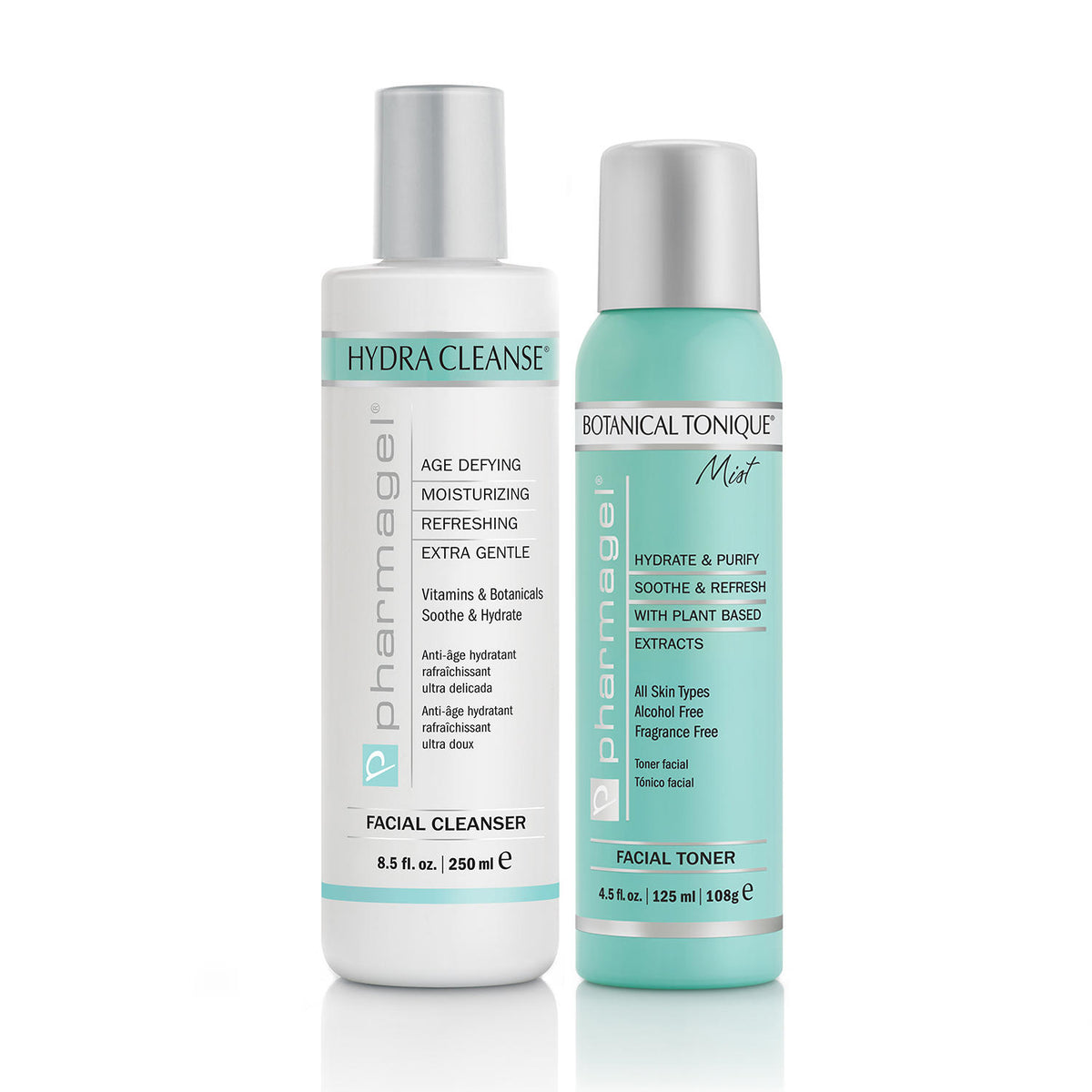 Pharmagel Skin Cleanse Pack, Hydra Cleanse + Botanical Tonique Mist Facial Toner, 1 ea