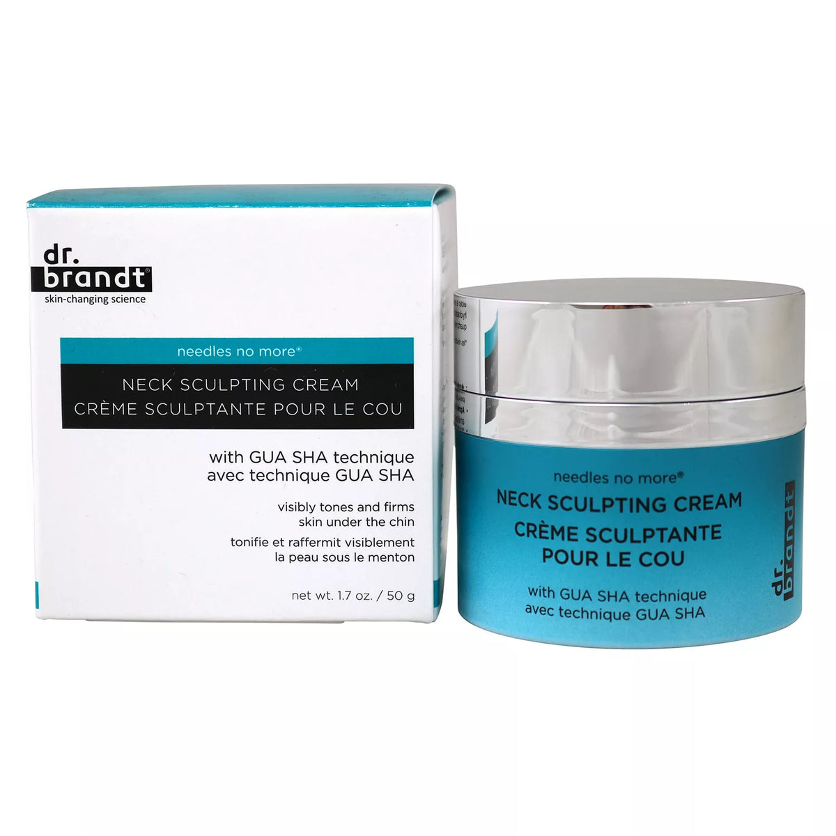 Dr. Brandt Needles No More Neck Sculpting Cream with Gua Sha Technique, 1.7 oz