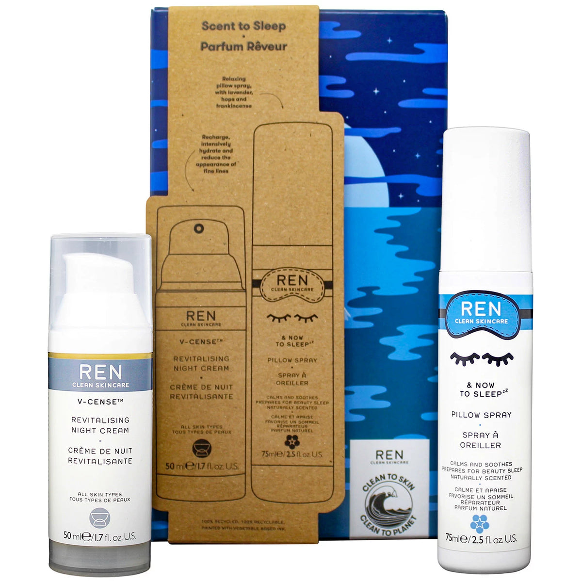REN Scent to Sleep Kit, 2 ea