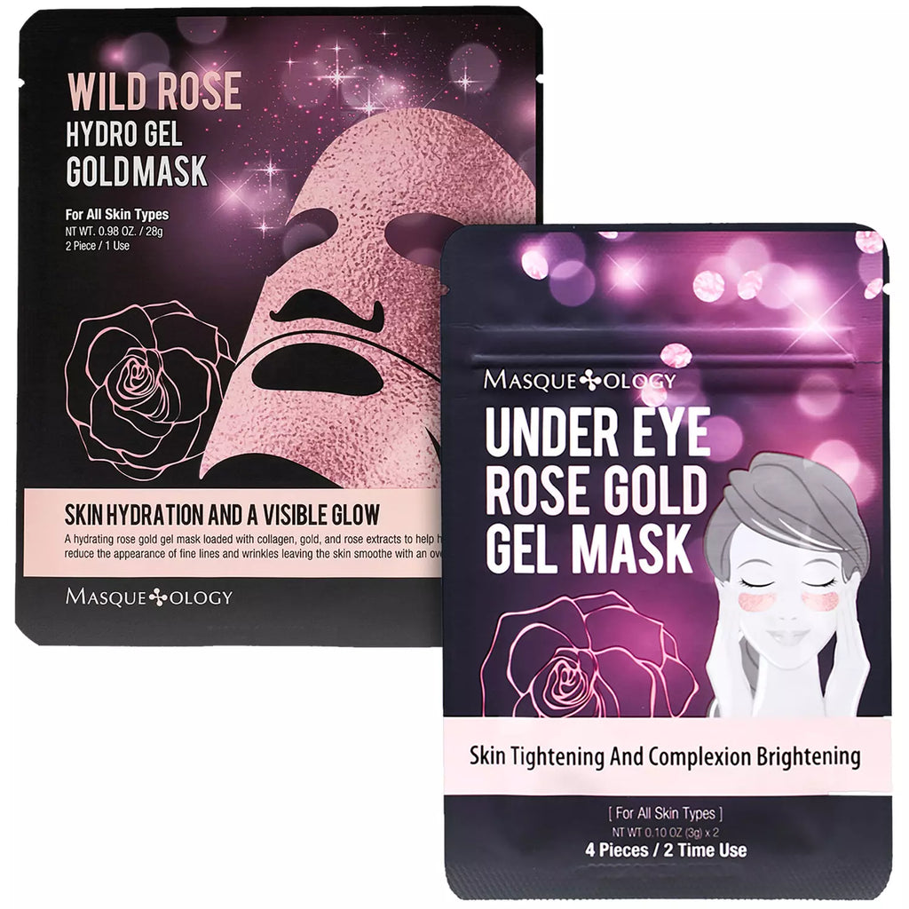 Masqueology Wild Rose Gel Mask Set, 12 ea