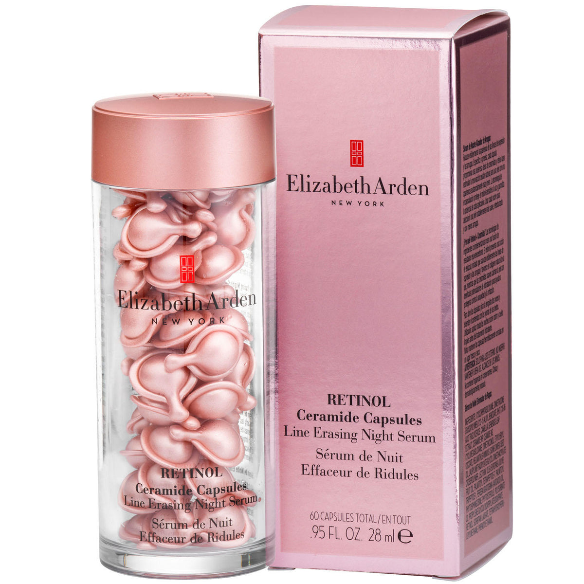 Elizabeth Arden Retinol Ceramide Capsules Line Erasing Night-Serum, 60 ea