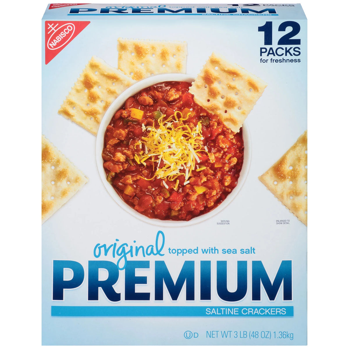 Premium Original Saltine Crackers, 12 ea