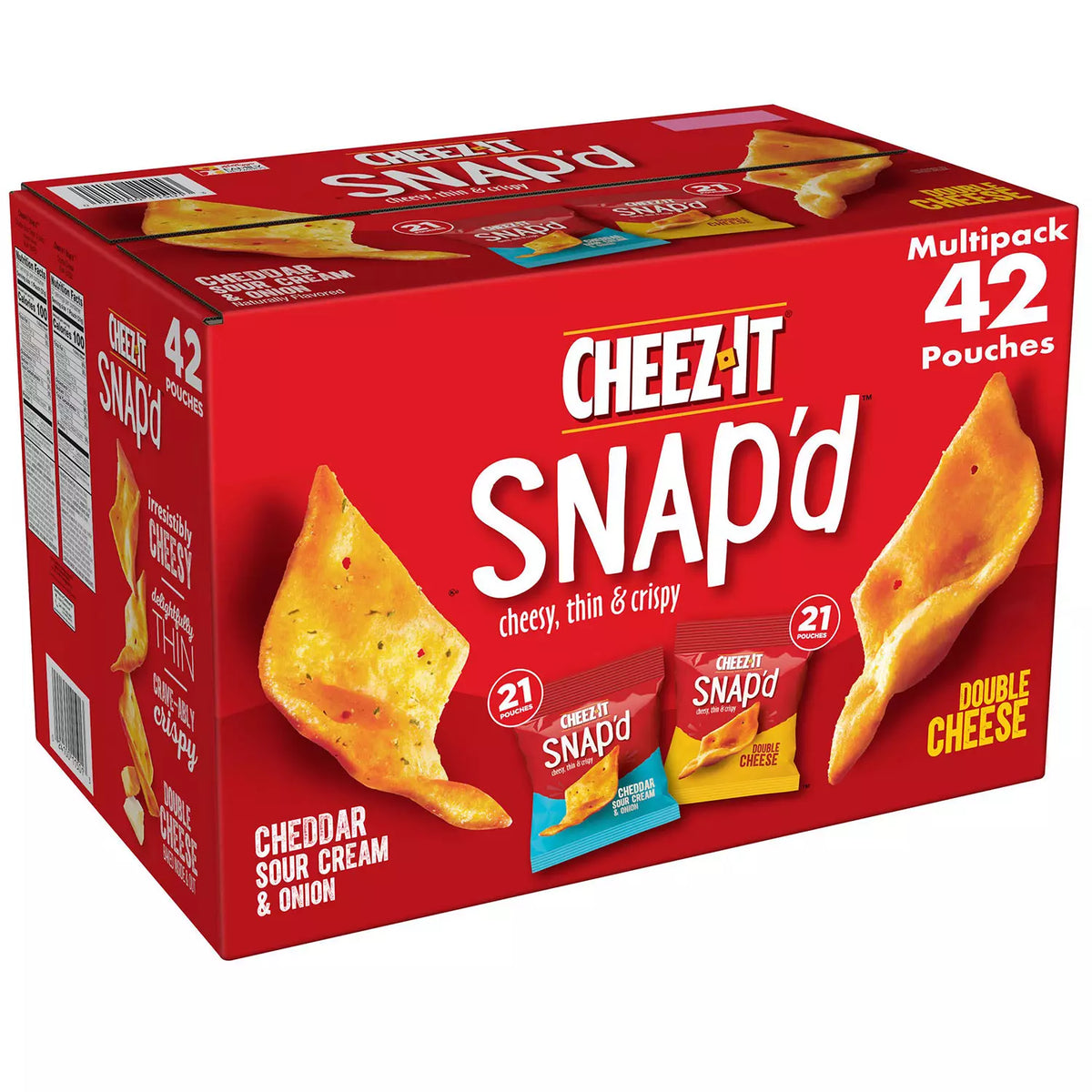 Cheez-It Snap'd Variety Pack, 42 ea
