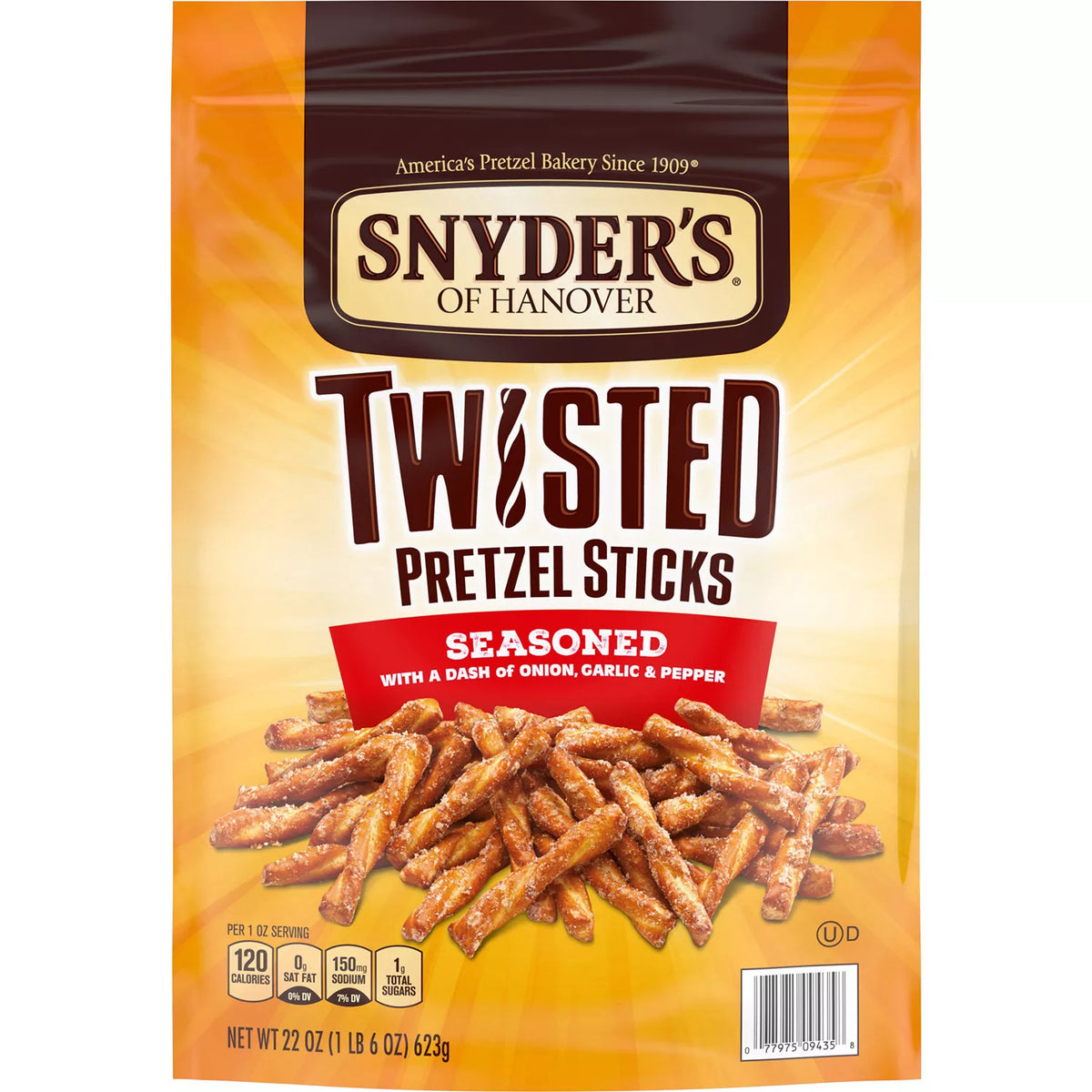 Snyder's of Hanover Twisted Pretzel Sticks, 22 oz