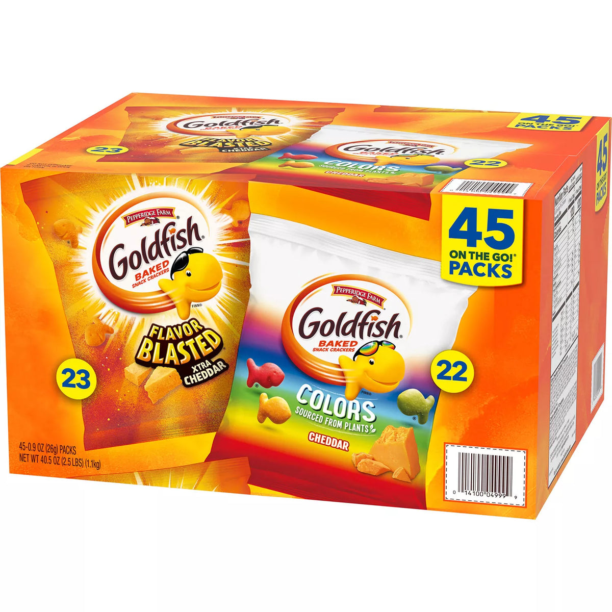 Pepperidge Farm Goldfish Variety Pack, 45 ea