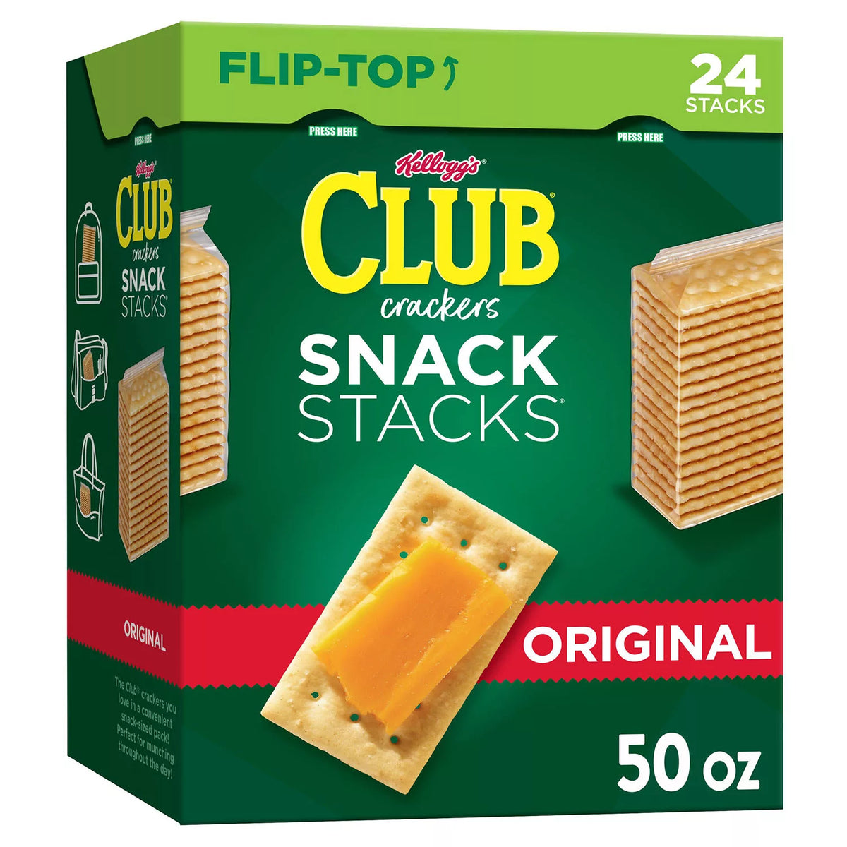 Kellogg's Club Crackers Snack Stacks, 24 ea