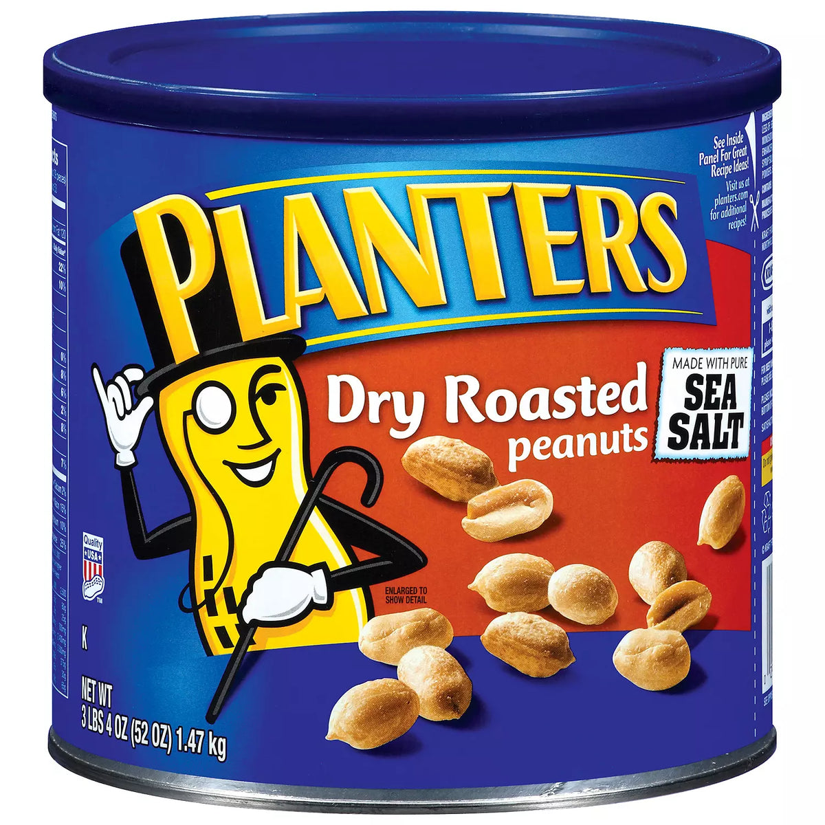 Planters Dry Roasted Peanuts, 52 oz