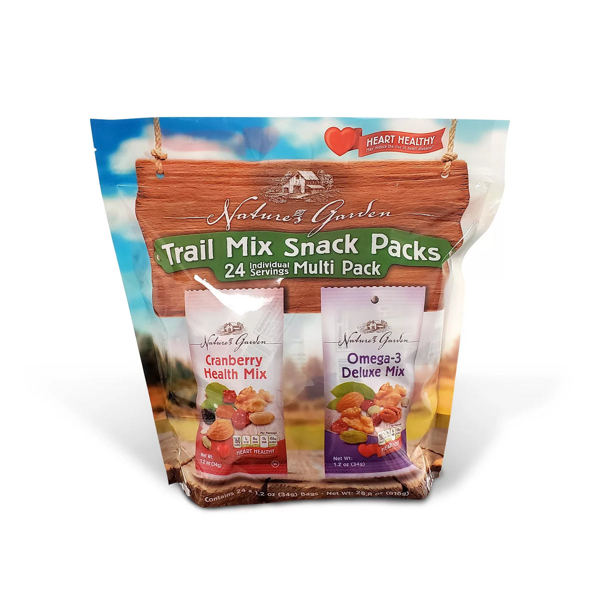 Nature's Garden Trail Mix Snack Packs, 24 ea