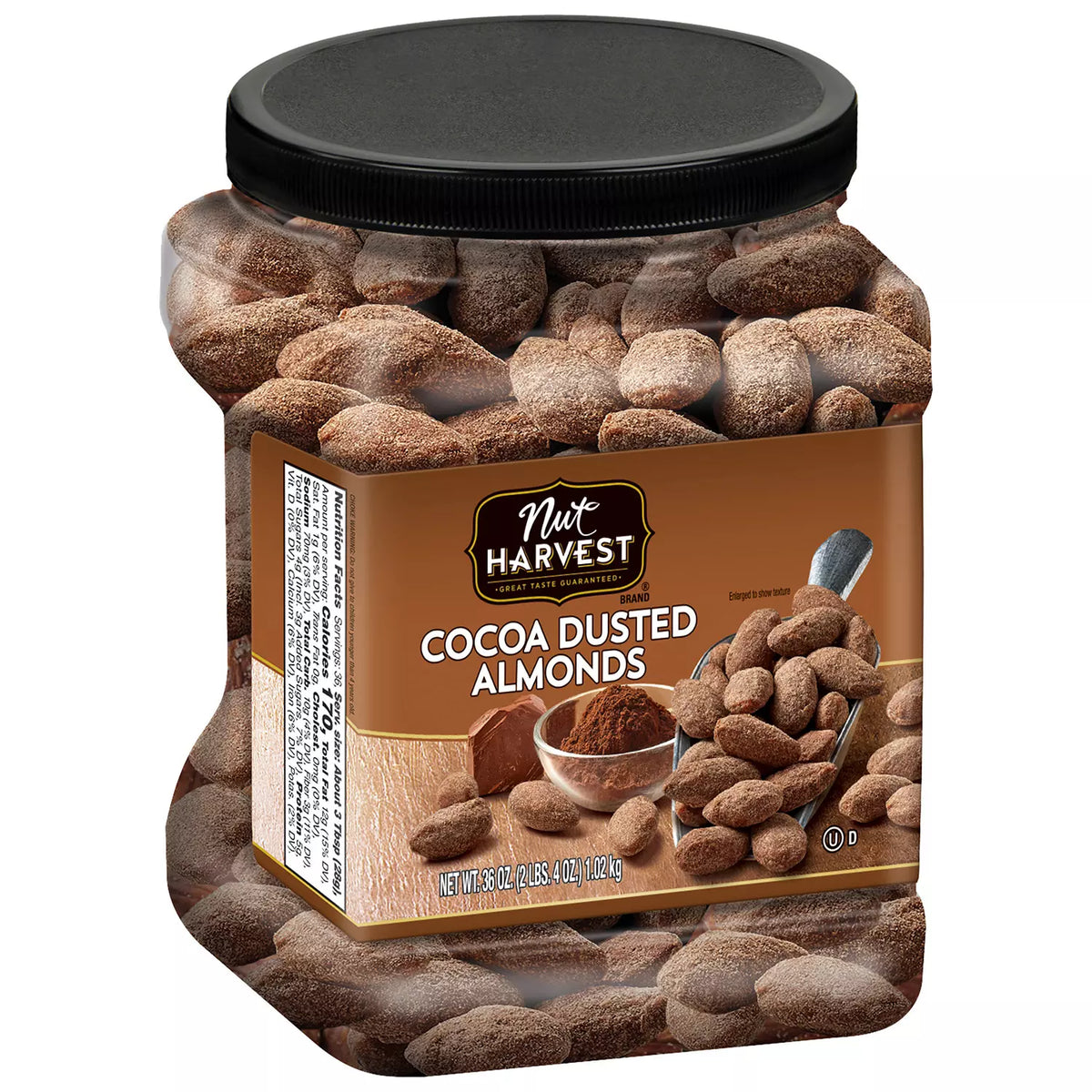 Nut Harvest Cocoa Dusted Almonds, 36 oz