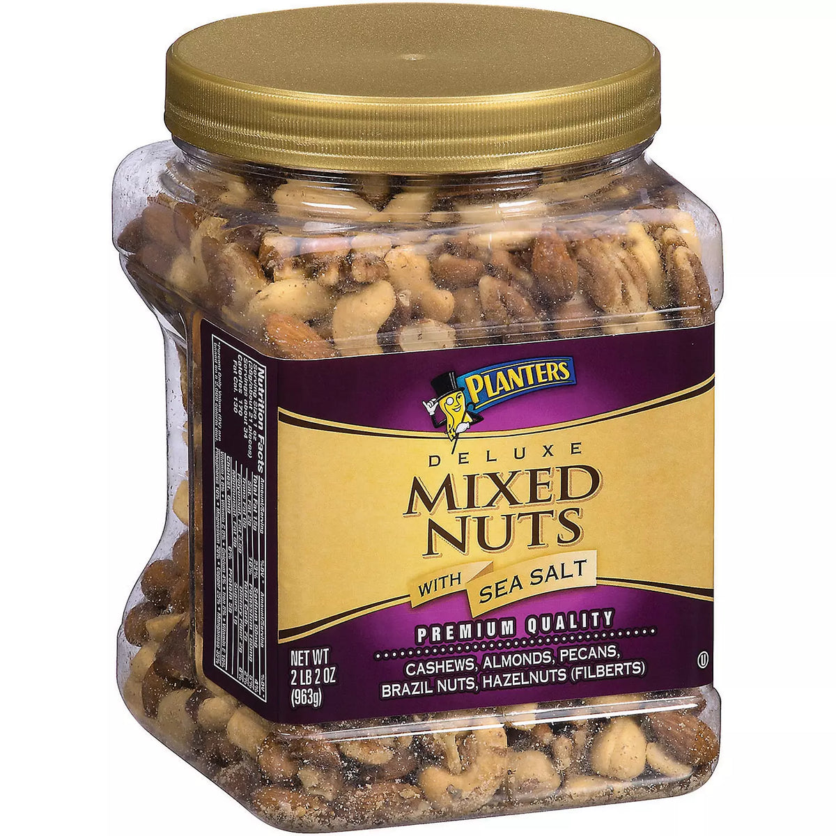 Planters Deluxe Mixed Nuts with Sea Salt, 34 oz