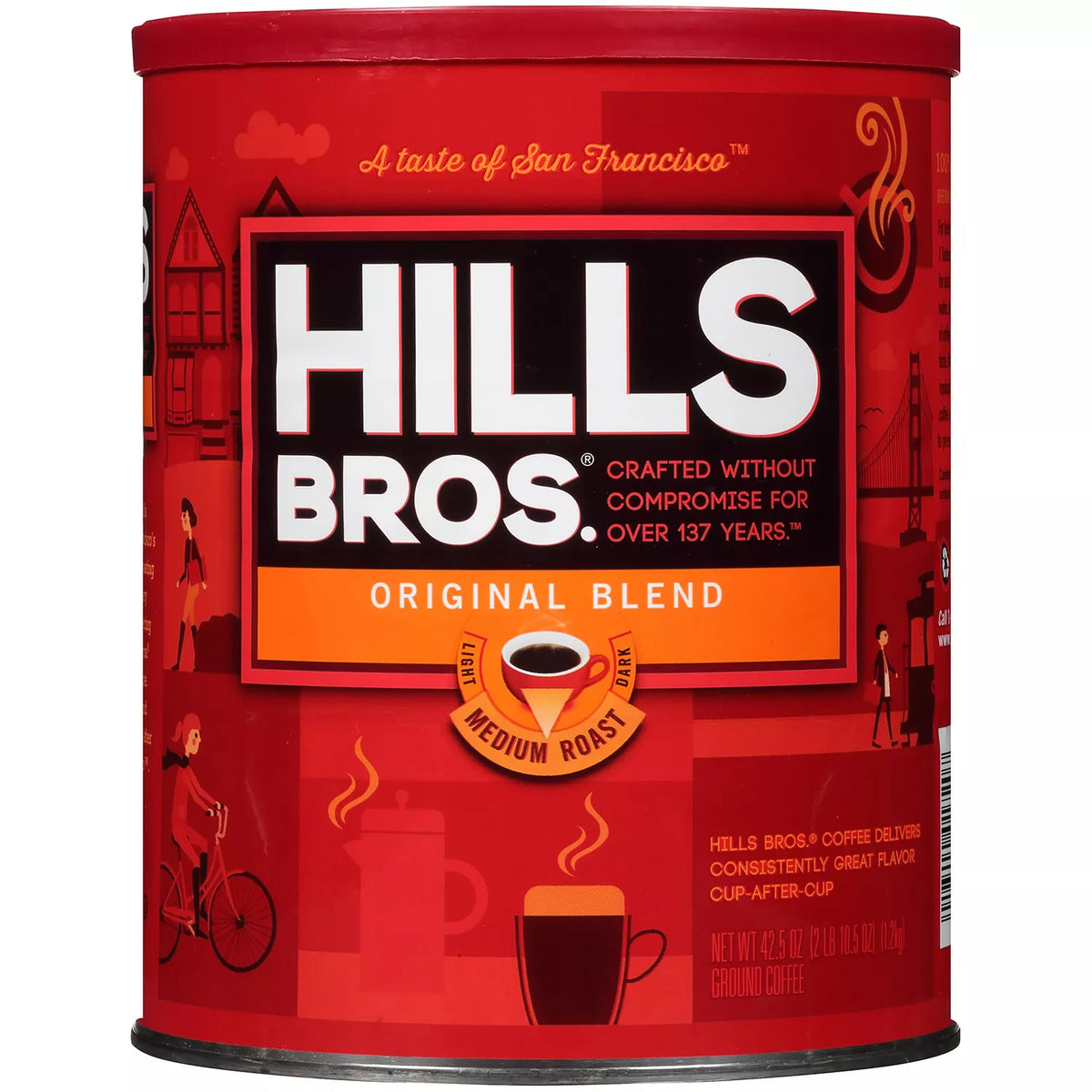 Hills Bros. Original Blend Ground Coffee, 42.5 oz