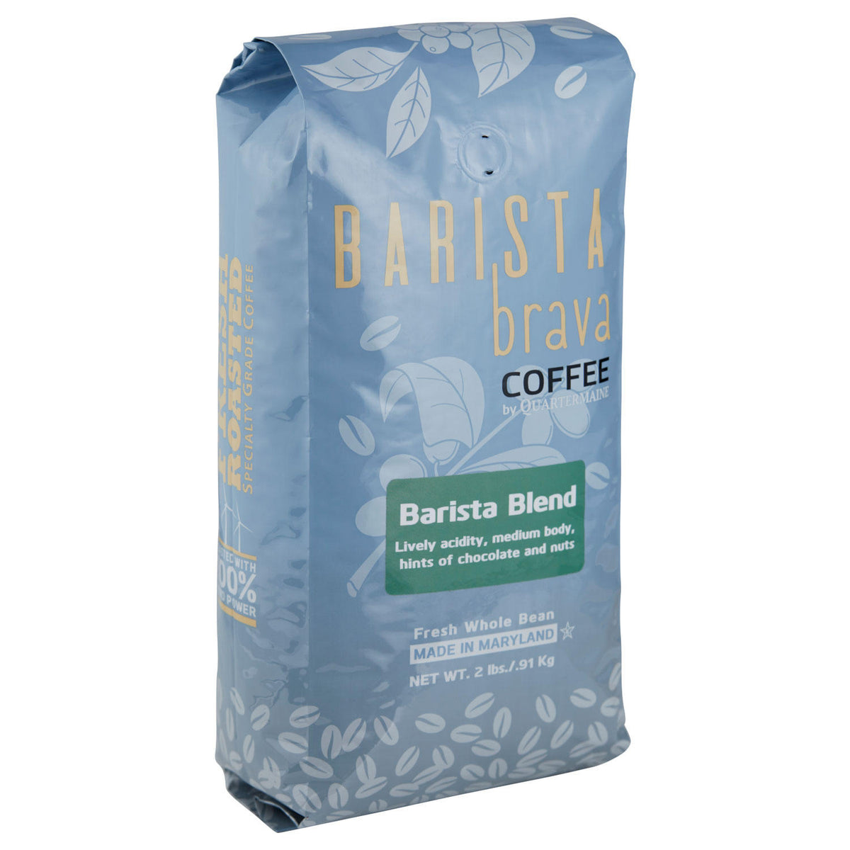 Barista Brava by Quartermaine Whole Bean Coffee, Barista Blend, 32 oz