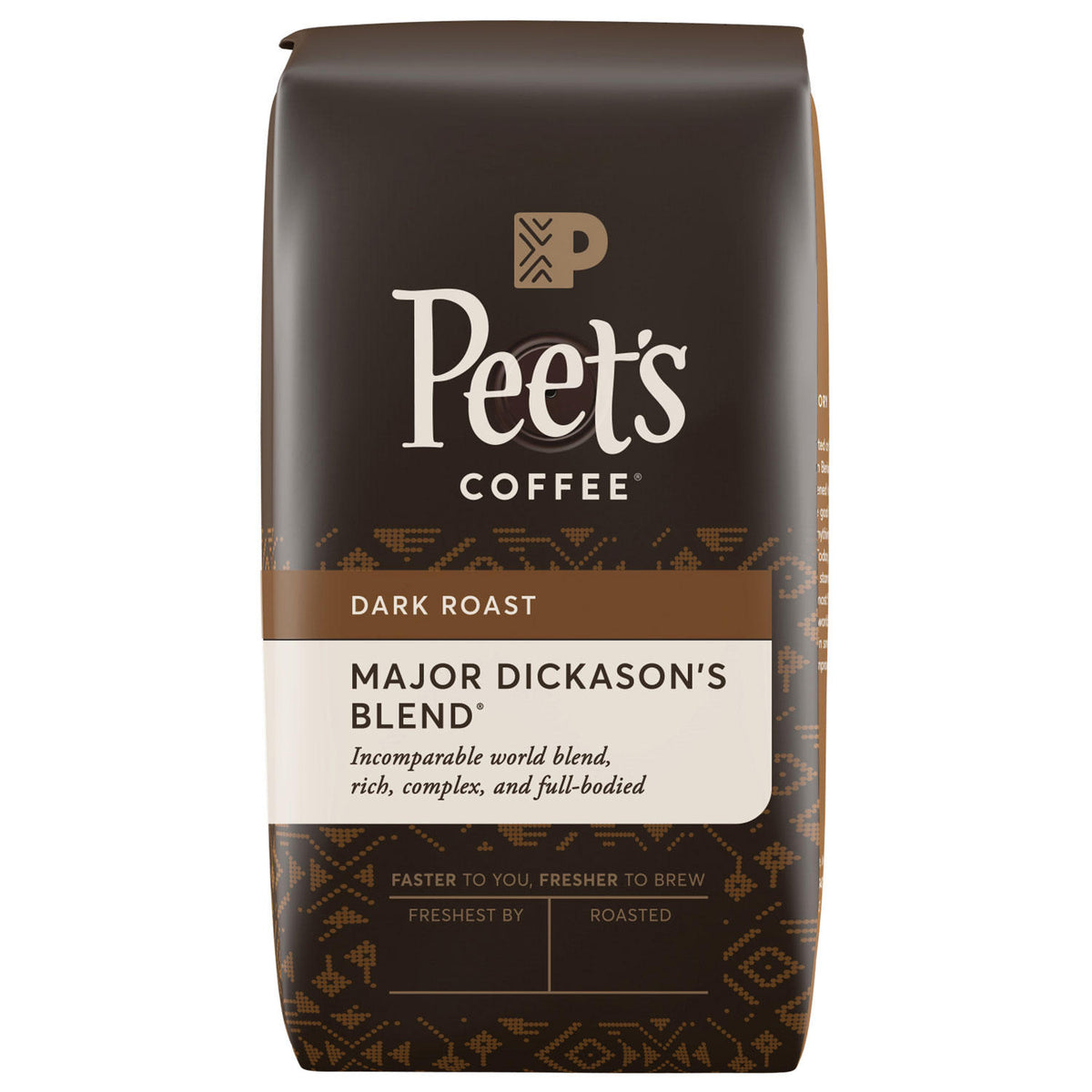 Peet's Coffee Major Dickason's Blend Deep Roast, Whole Bean, 32 oz