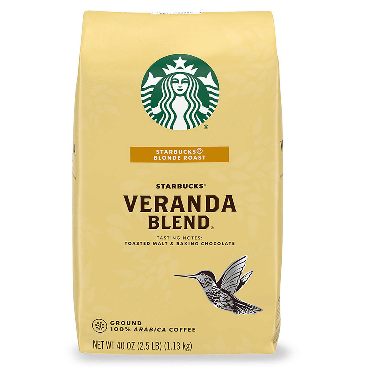 Starbucks Blonde Roast Ground Coffee, Veranda Blend, 40 oz