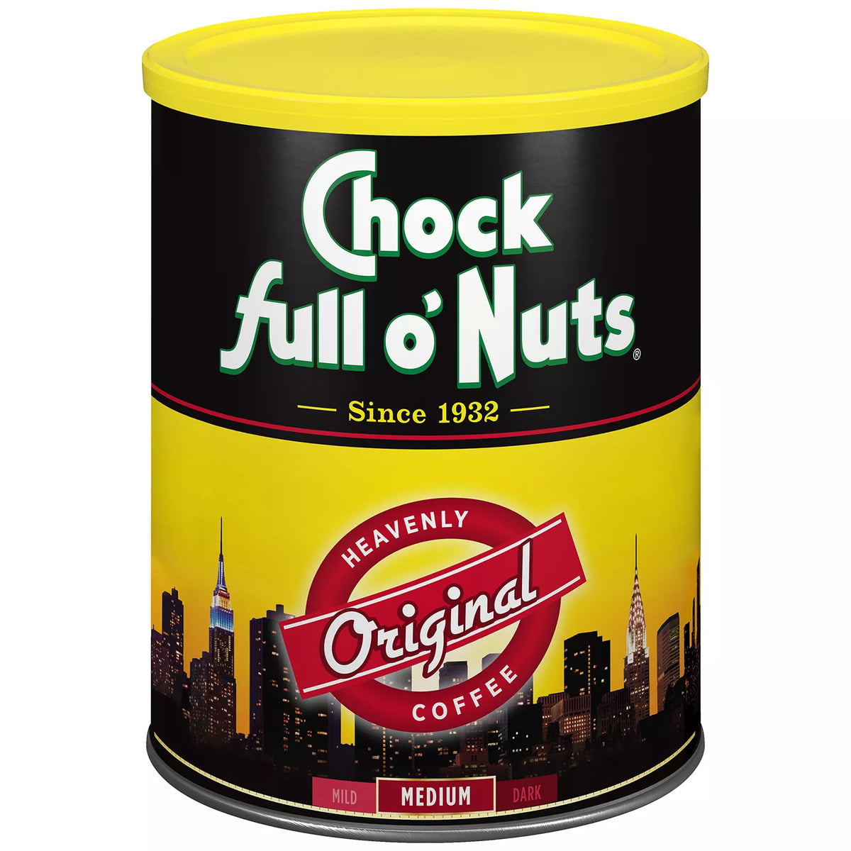 Chock full o'Nuts Heavenly Ground Coffee, Original Blend, 48 oz