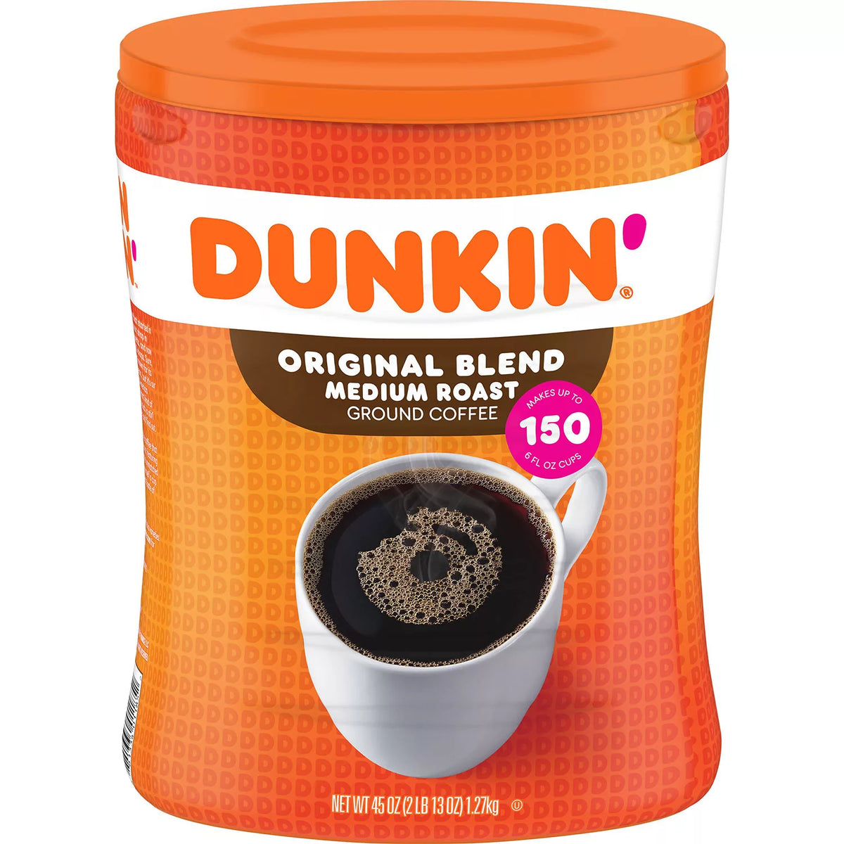 Dunkin' Donuts Original Blend Ground Coffee, Medium Roast, 45 oz