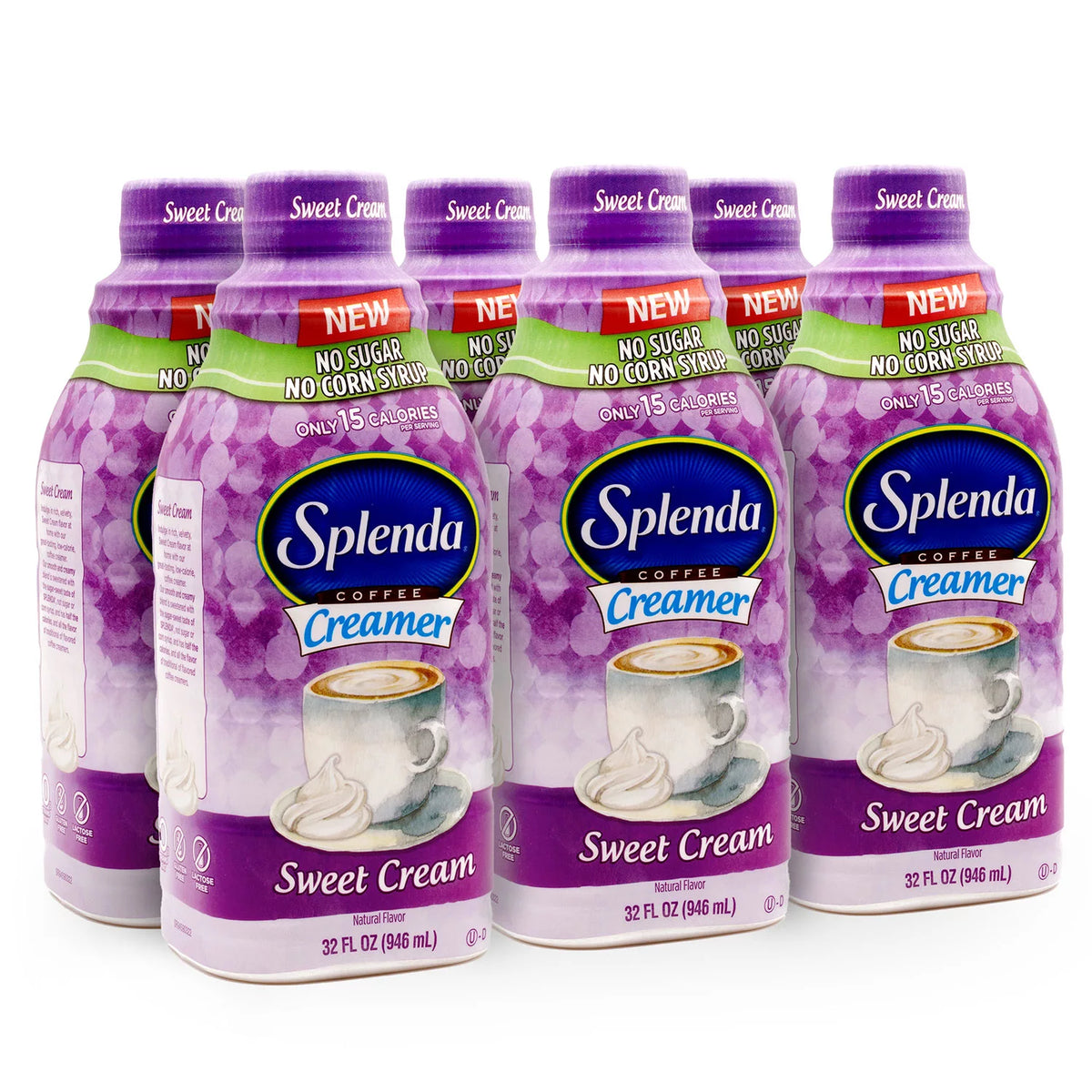 Splenda Coffee Creamer, Sweet Cream, 6 ea