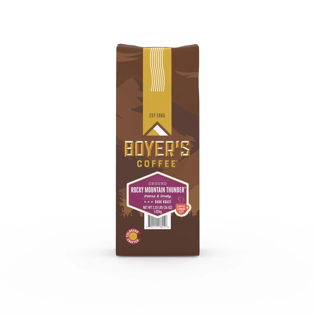 Boyer's Coffee Rocky Mountain Thunder Ground Coffee Pack, 1 ea