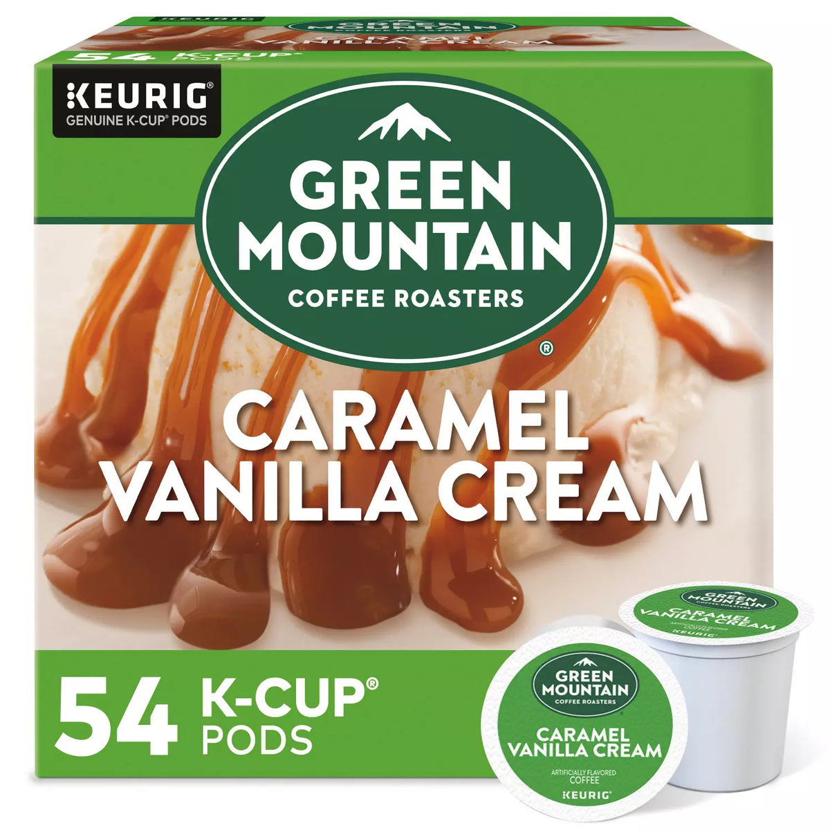Green Mountain Coffee Single Serve K-Cups, Caramel Vanilla Cream, 54 ea