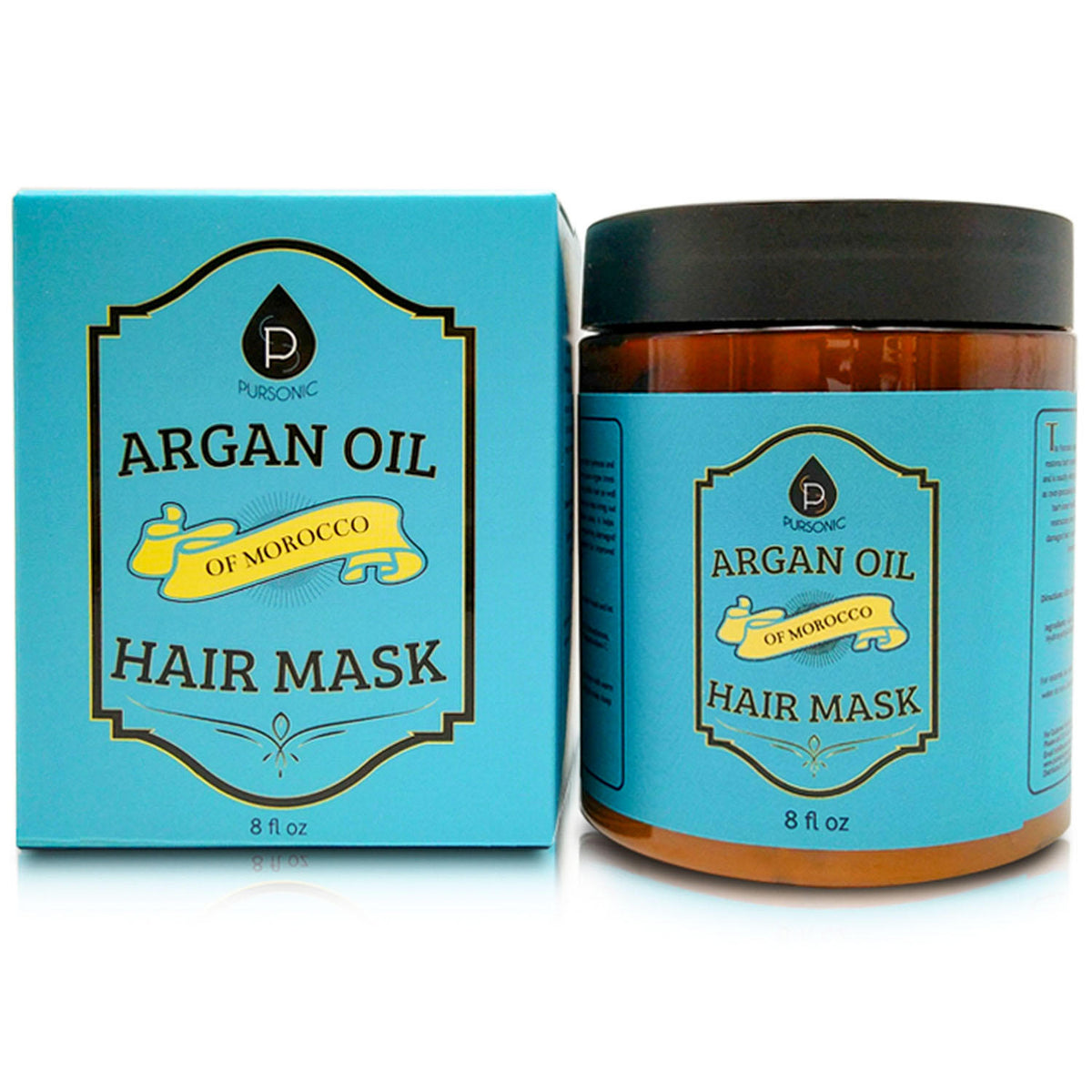 Pursonic Argan Oil Hair Mask of Morocco, 8 oz