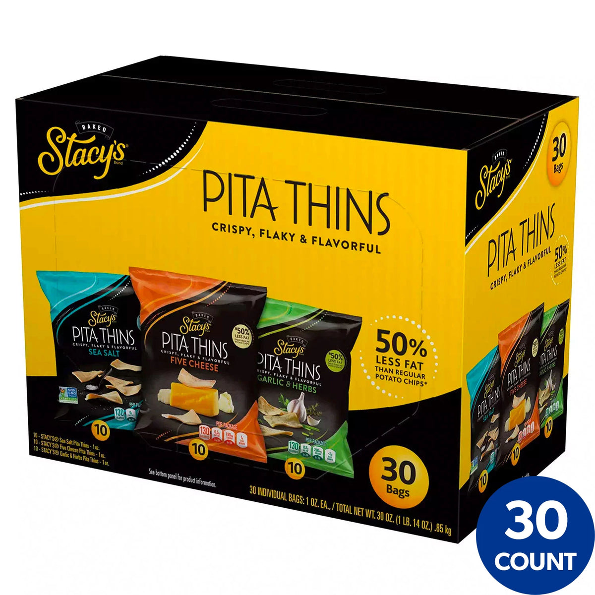 Stacy's Pita Thins Variety Pack, 30 ea