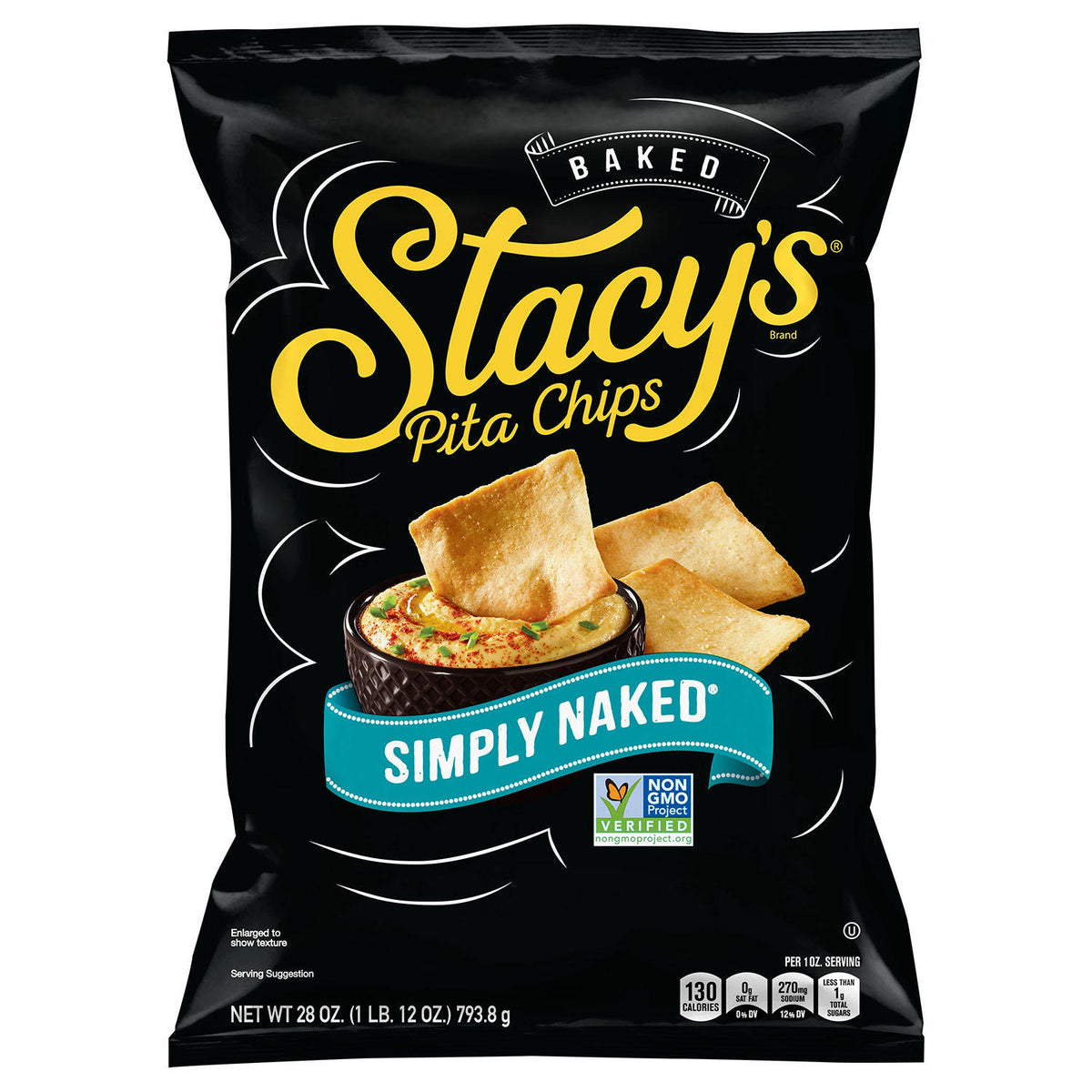 Stacy's Pita Chips Simply Naked, 28 oz