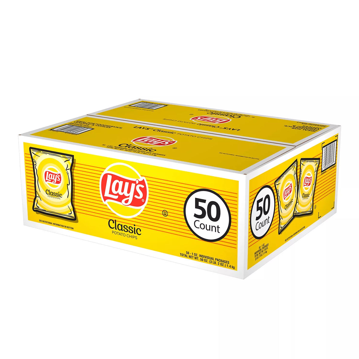 Lay's Classic Potato Chips, 50 ea