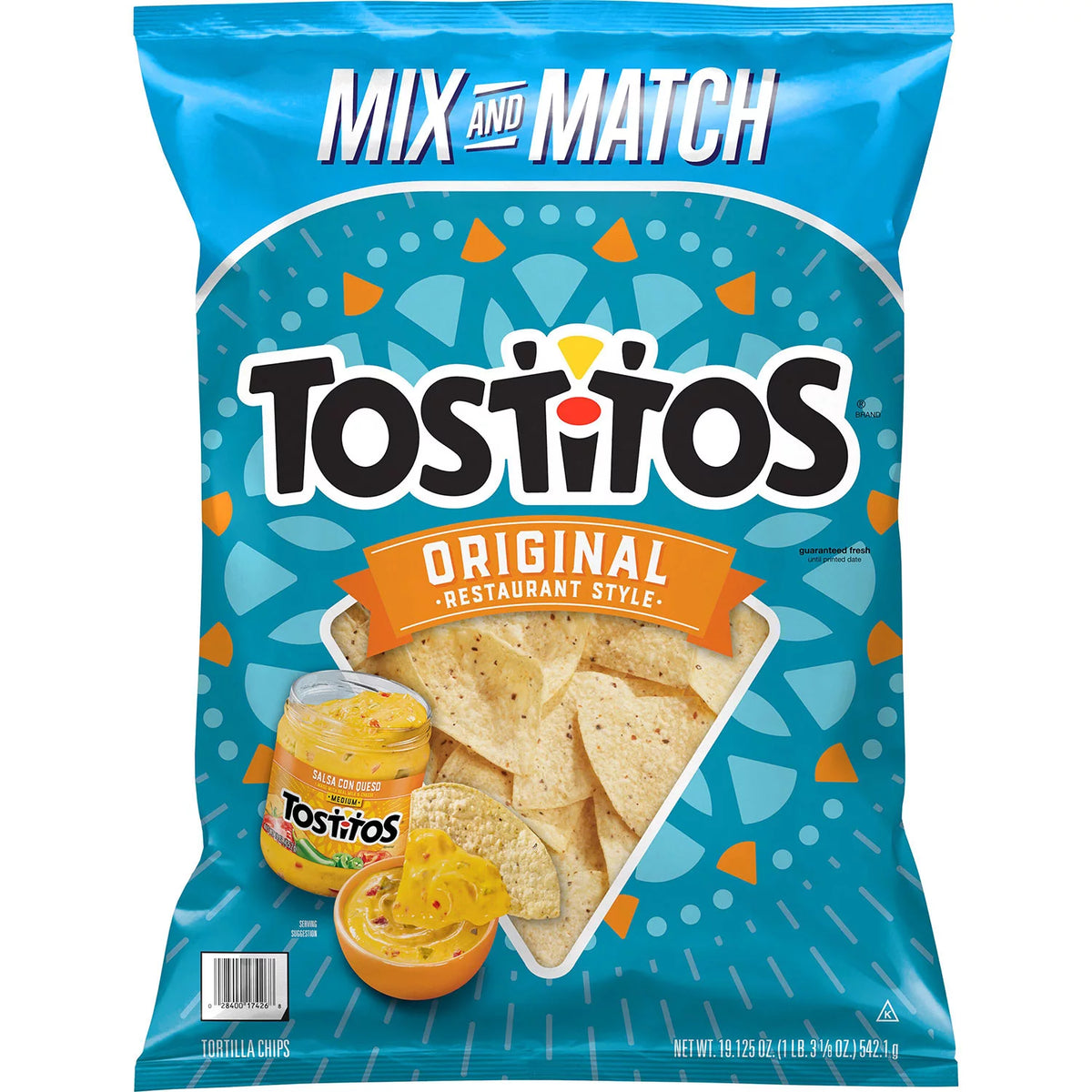 Tostitos Original Restaurant Style Tortilla Chips, 19.125 oz
