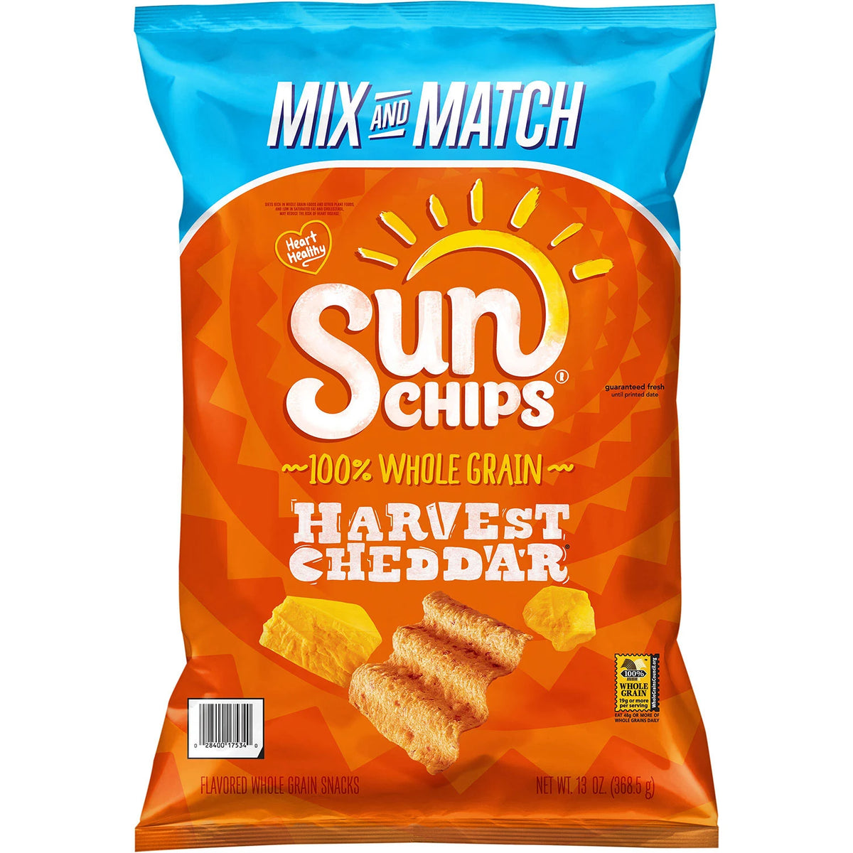 SunChips Harvest Cheddar Multigrain Snacks, 13 oz
