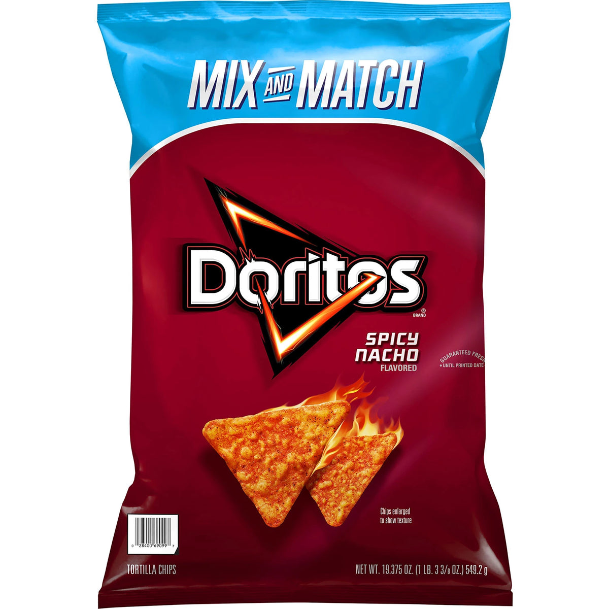 Doritos Spicy Nacho Tortilla Chips, 19.375 oz