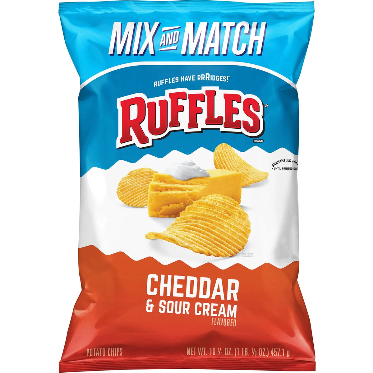 Ruffles Cheddar and Sour Cream Potato Chips, 16.125 oz