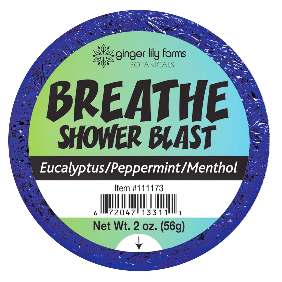 Ginger Lily Farms Shower Blast, Breathe, 6 ea