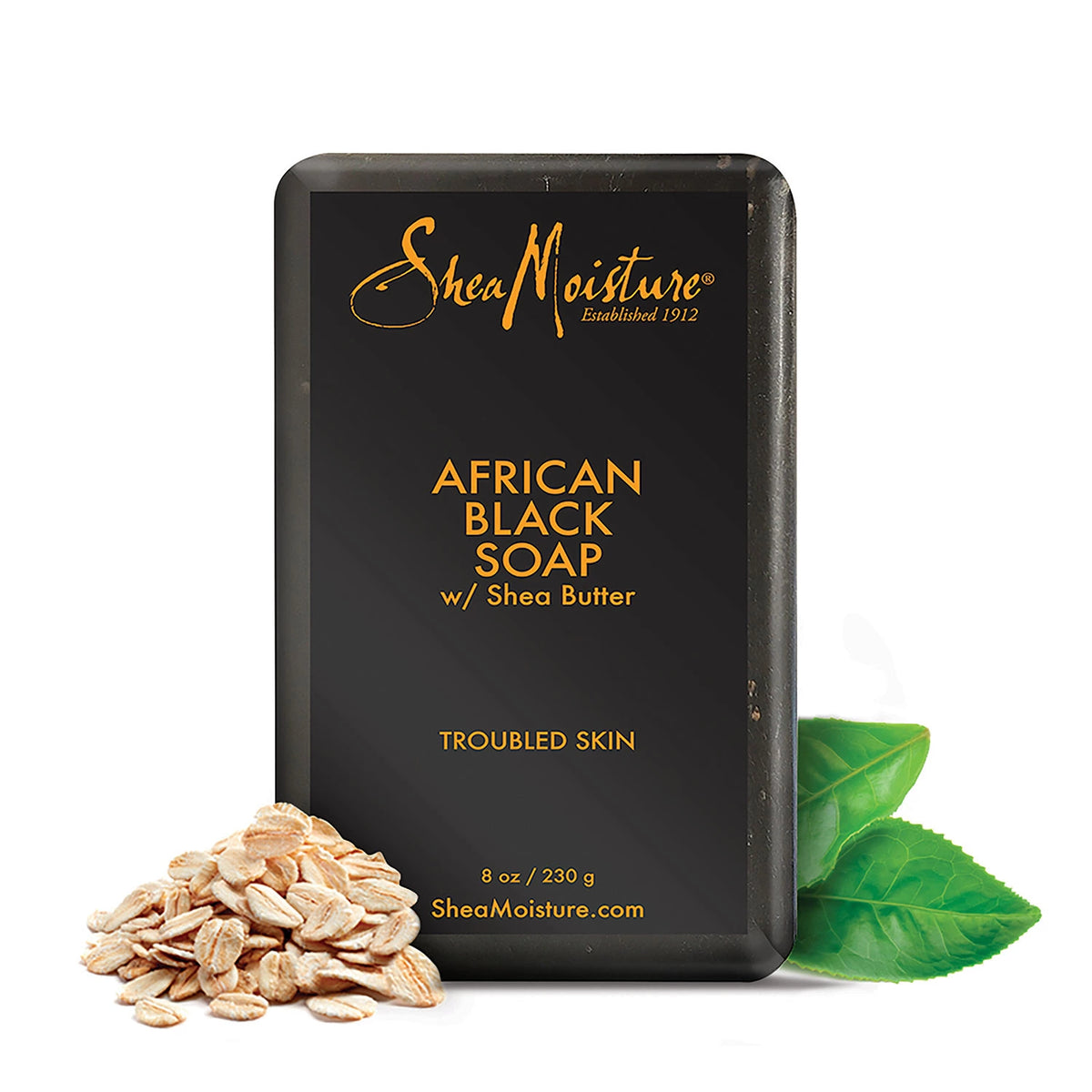 Shea Moisture African Black Soap With Shea Butter, 4 ea
