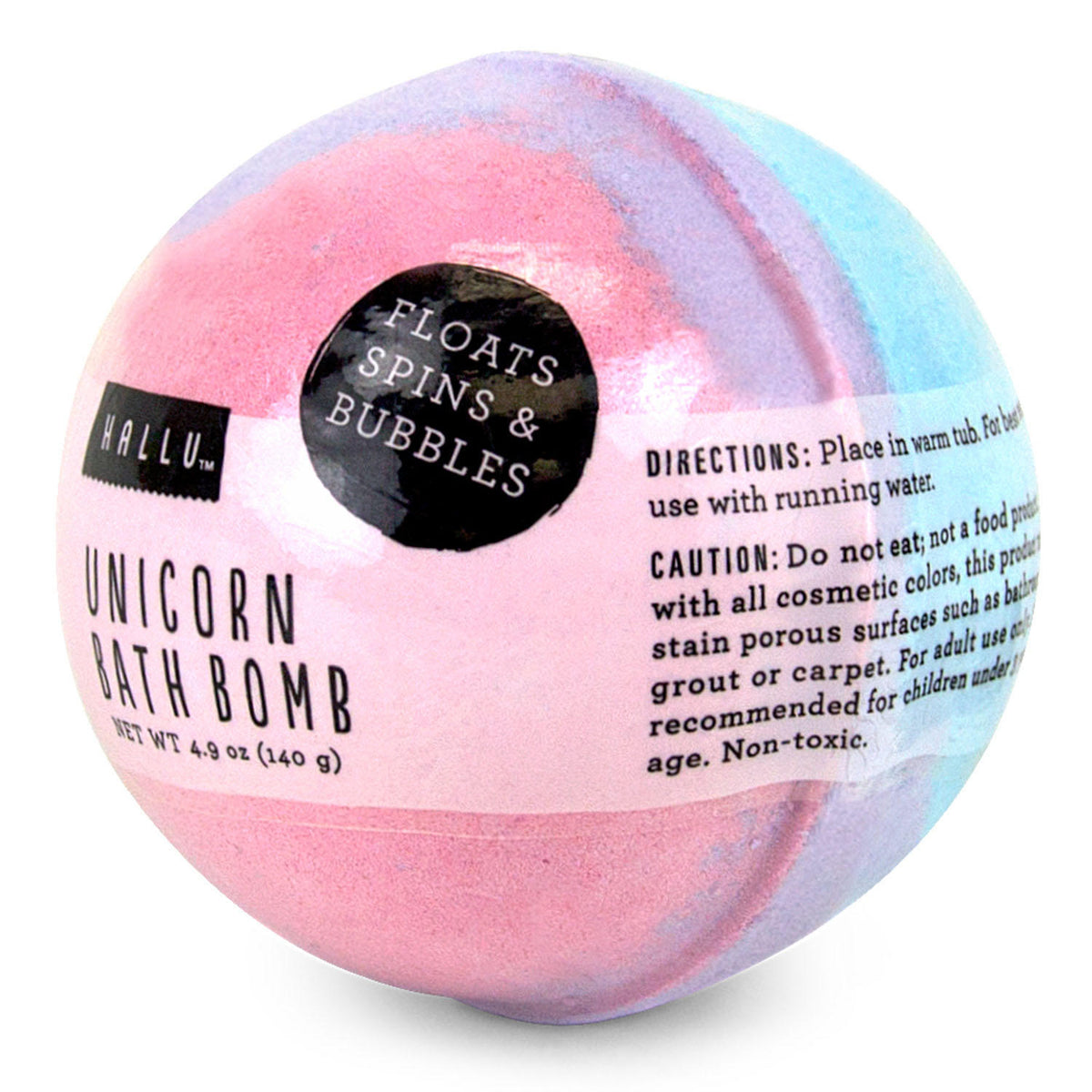 Hallu Unicorn Bath Bomb Set, 8 ea