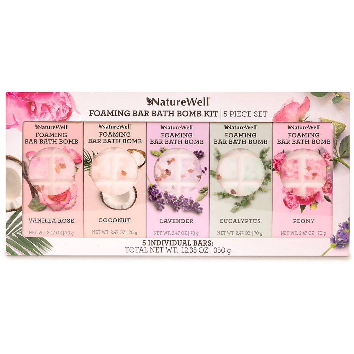 Naturewell Foaming Bath Bomb Kit, 5 ea