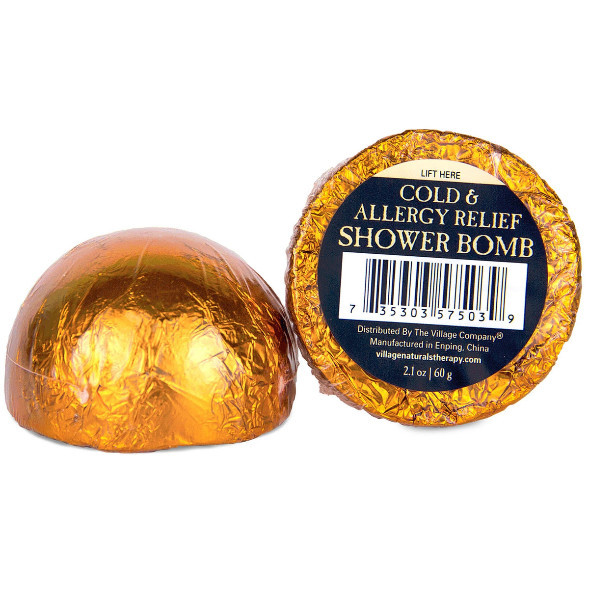 Village Naturals Therapy Cold and Allergy Shower Bombs, 8 ea