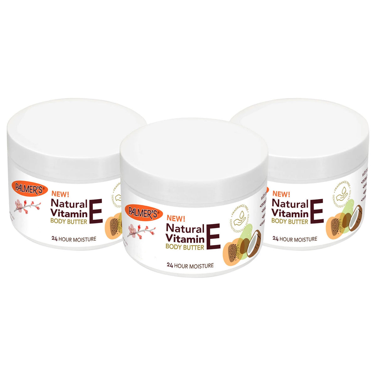 Palmer's Natural Vitamin E Body Butter Jar Pack, 3 ea