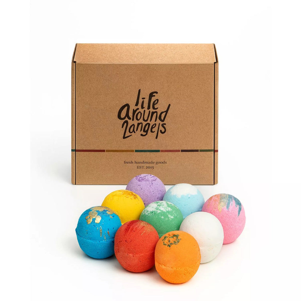 Lifearound2angels Bath Bomb Set, 9 ea