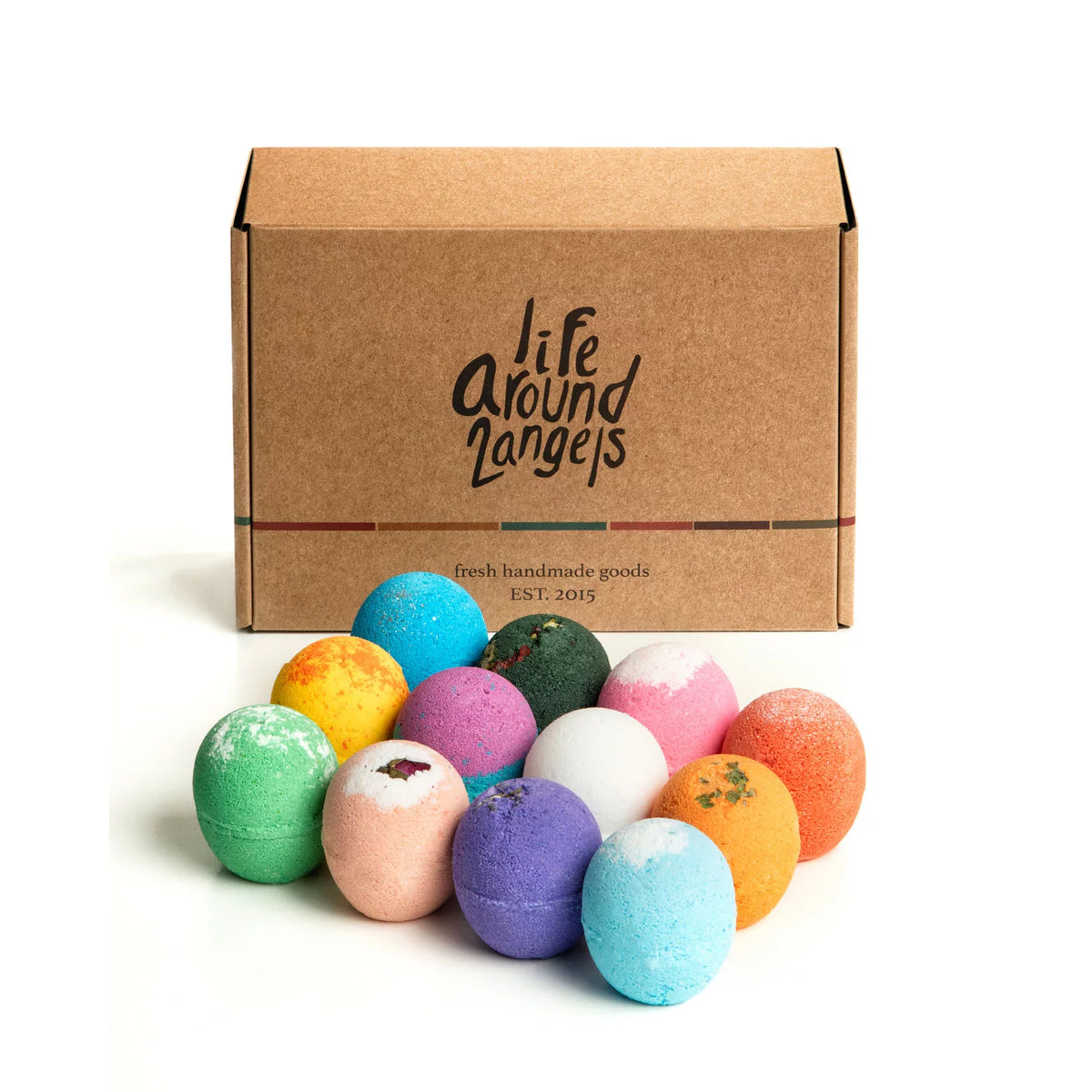 Lifearound2angels Bath Bomb Set Pack, 12 ea