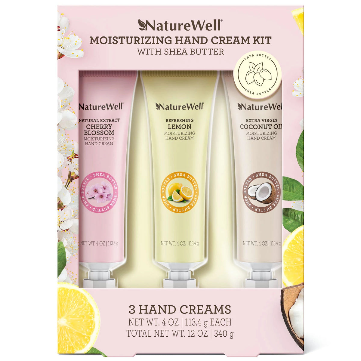 Naturewell Moisturizing Hand Cream Kit, 3 ea