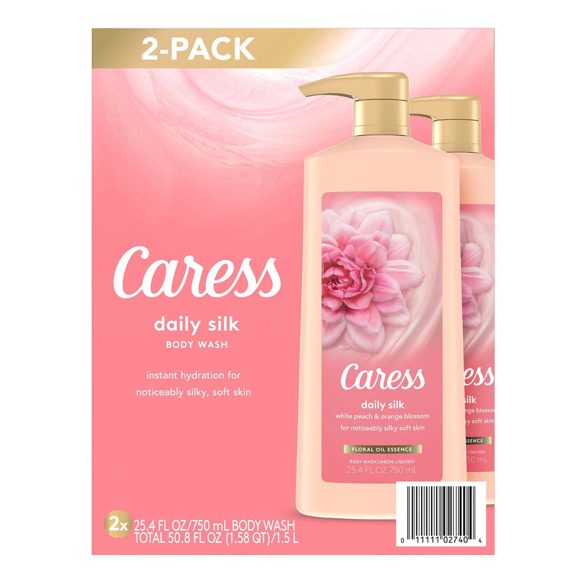 Caress Daily Silk Hydrating Body Wash, 2 ea